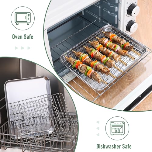 Cookie Sheet with Rack (10*8 Inch)