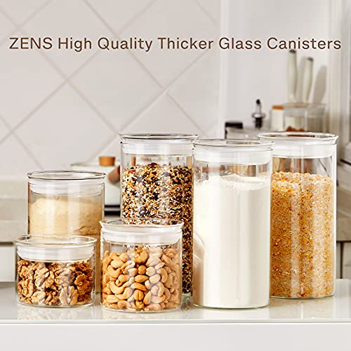 74oz Glass Canisters with Airtight Lid (Clear / 9.2-74oz 2Pack)