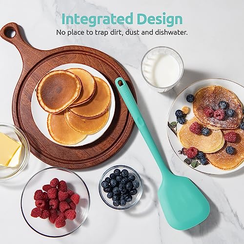 Silicone Turner Cooking Spatula (Aqua Sky / 13.6 in)