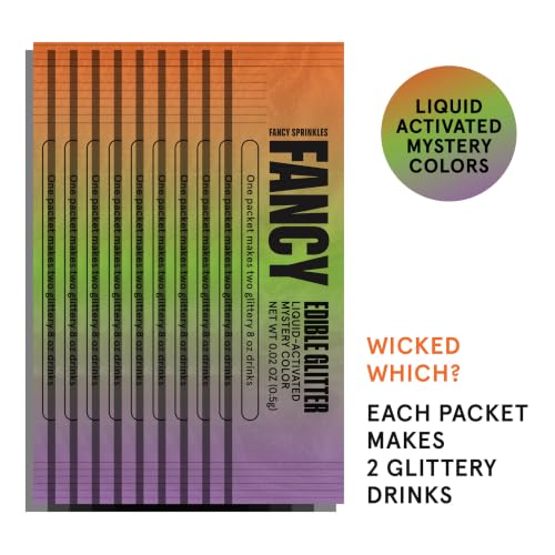 Halloween Mystery Colors Edible Glitter Packets 2 Pack (2 Pack / Halloween Mystery Colors)