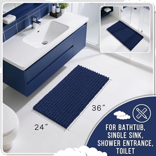 Large Bathroom Rugs Non Slip Washable 36x24 Inch (6.0333 Sq Ft)