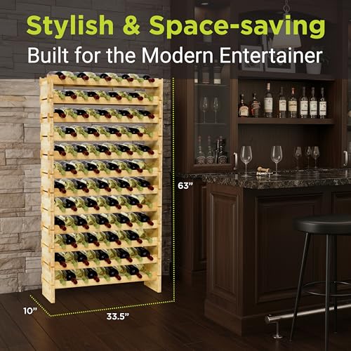 108 Bottle Stackable Modular Wine Rack (108 Bottle)