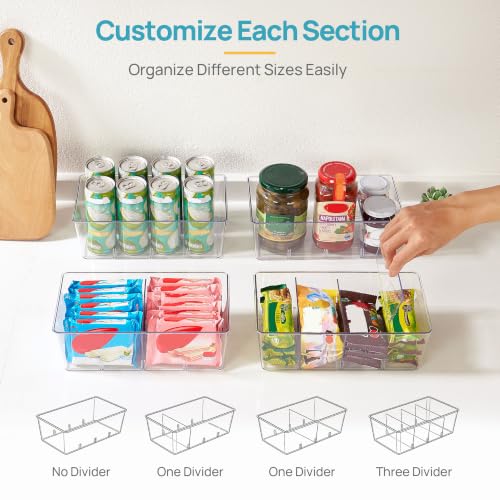 4 Pack Food Storage Organizer Bins (4pack)