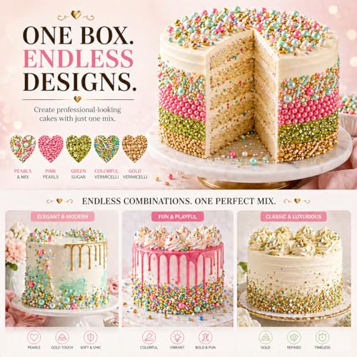 Sprinkles 5 Pack Assorted Cake Decorating Mix