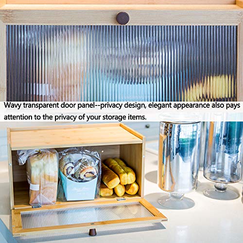 Bamboo Bread Box for Kitchen Counter