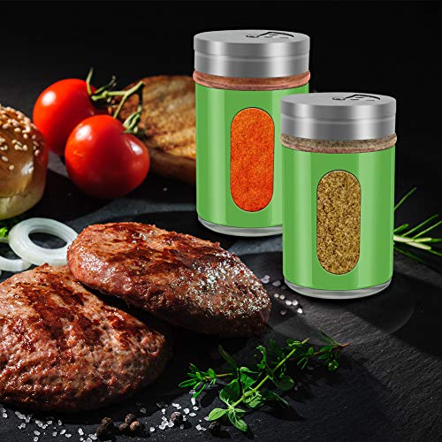 2pcs Salt and Pepper Shakers (Green)