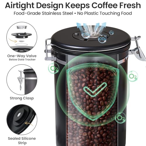 Coffee Canister (Black / 39 oz)