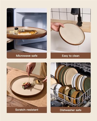 Dinnerware Set for 6 (Cream Brown)