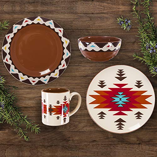 Del Sol Aztec 16 Piece Ceramic Dinnerware Set (Del Sol / 16 Piece)