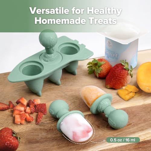 Astronaut Ice Pop Mould Set (Pea Green)
