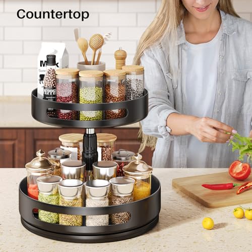 Lazy Susan Spice Rack Organizer for Cabinet