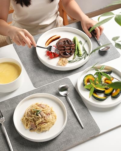Sweejar Porcelain Dinnerware Sets for 6 (Pure White / Service for 6 (18pcs))