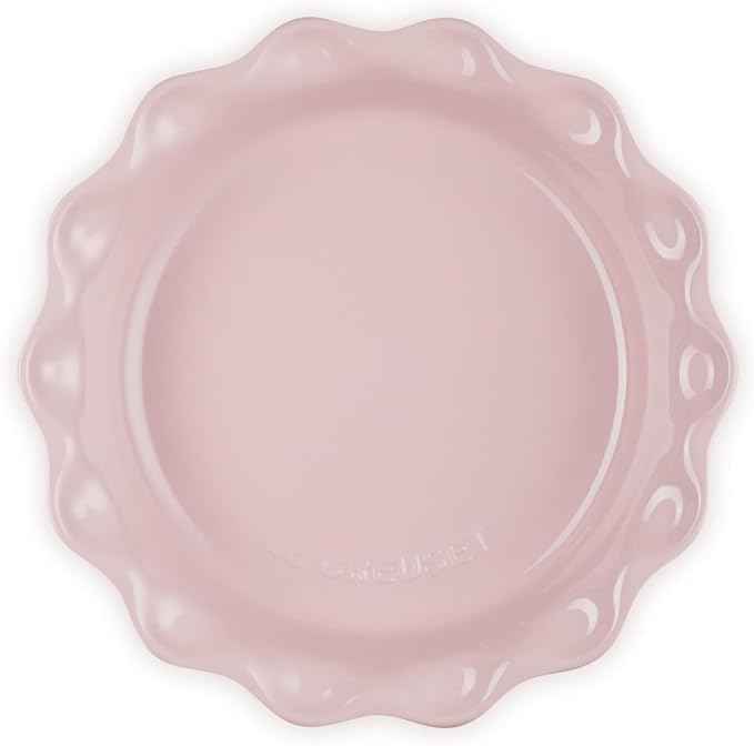 Le Creuset Stoneware Heritage Pie Dish, 9", Chiffon Pink
