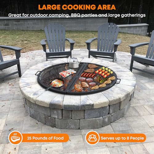 X Marks Fire Pit Grill Grate (36 Inch)