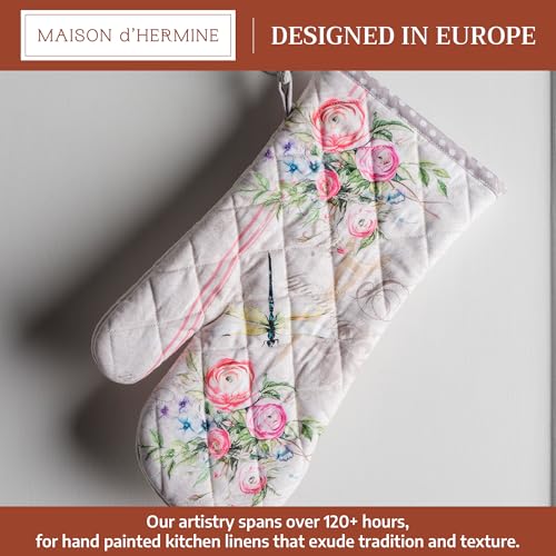 Maison d'Hermine Oven Gloves 100% Cotton Oven Mitt (094 - Champ De Mars / 7.5" x 13" (Oven Mitt))
