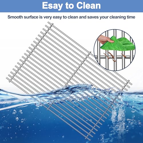 Stainless Steel Grill Grates with 66032 Flavorizer Bars for Weber Genesis II Grill Parts GS4