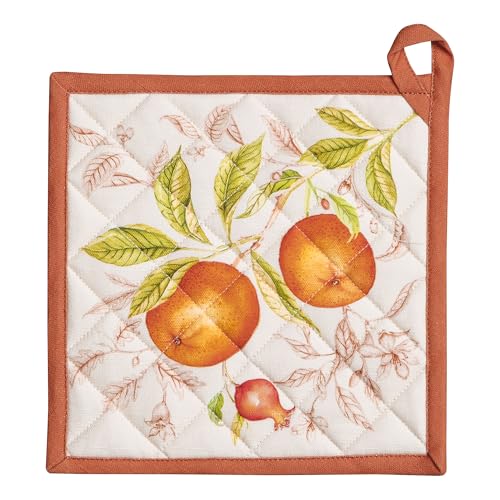 Pot Holders 100% Cotton Potholders (128 - Vintage Harvest / 8" x 8" (Pot Holder Pack of 1))