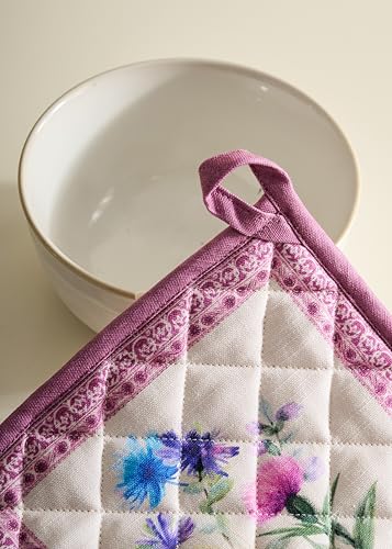 Pot Holders 100% Cotton Potholders (038 - Chardon / 8" x 8" (Pot Holder Pack of 2))