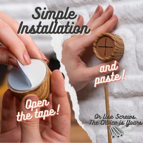 Towel Hooks Dish (8 Pack / Pine Brown)