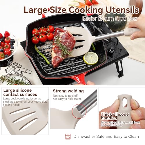 35 Pcs Silicone Cooking Utensils Set BPA Free 446°F Heat Resistant (35 Count)