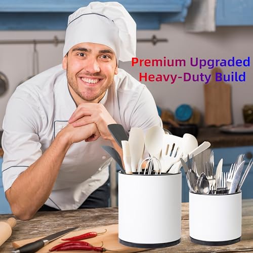 Kitchen Utensil Holder (Large & Medium / white)