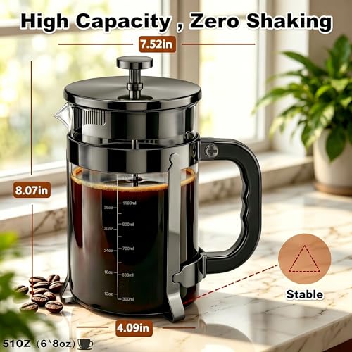 French Press 51oz (Dark Pewter / 51oz)