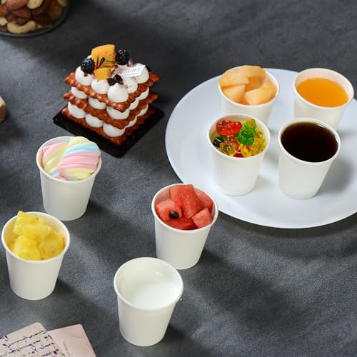 Disposable Paper Coffee Cups 3 oz 500 Count (White - 3 oz)