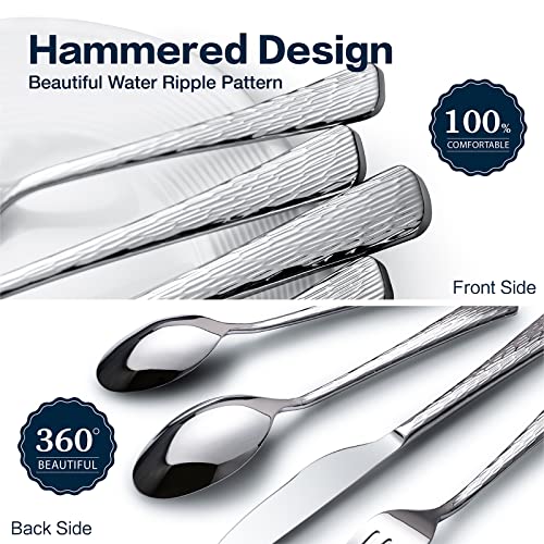 40 Pcs Silverware Set 18 (40-Piece / Silver)