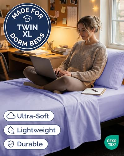 Twin XL 3 Piece Sheet Set (35 - Lavender / Twin XL)