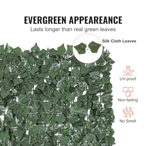 Artificial Ivy Privacy Fence Screen (Ivy / 96 x 72 inch)