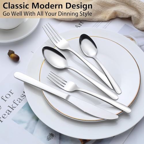 60 Piece Silverware Set Service for 12 (60Pcs)