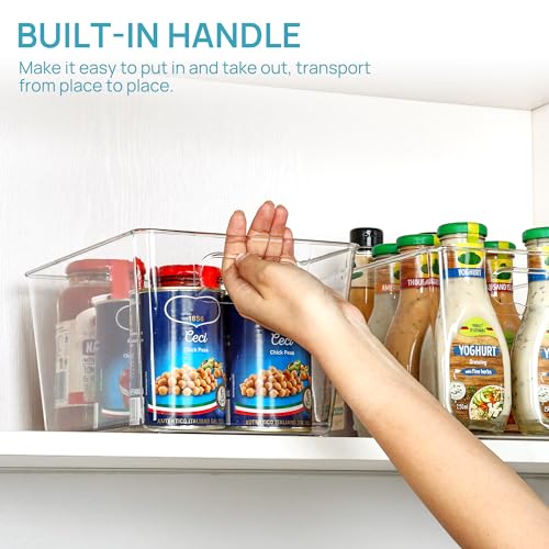 6 Pack Clear Storage Bins (6 Count)