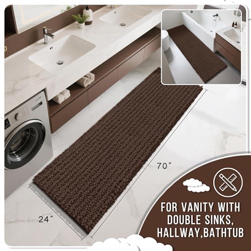 Bathroom Runner Rug 70x24 Inch