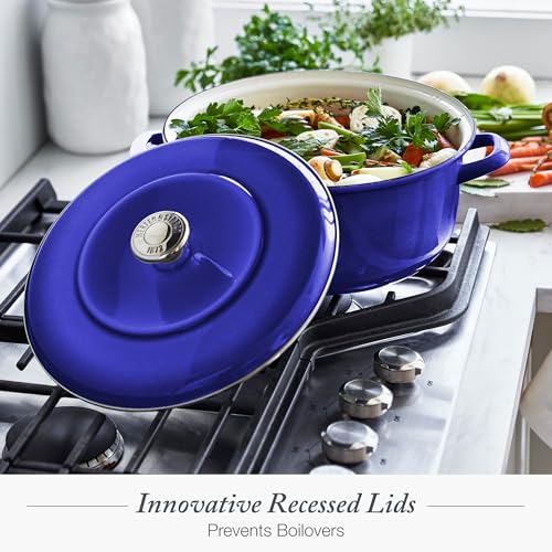 3.7QT & 5.5QT Dutch Ovens with Lids (Cobalt Blue)