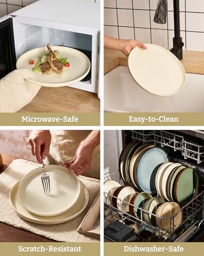 Milkyway 18 Piece Stoneware Dinnerware Set (Almond Milk / Service for 6 (Standard Dinner Set))