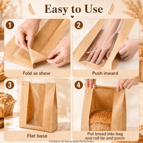 50 Bread Bags for Homemade Bread