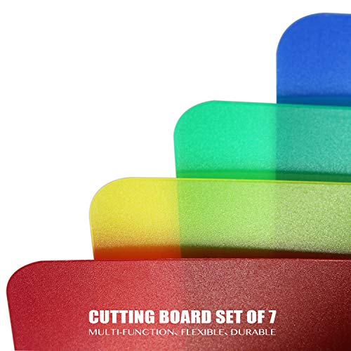 Plastic Cutting Boards for Kitchen (Translucent color)