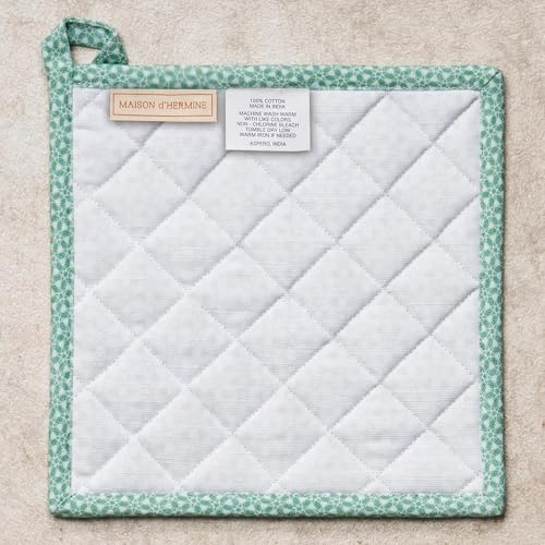 Pot Holders 100% Cotton Potholders (104 - Snowy World / 8" x 8" (Pot Holder Pack of 2))