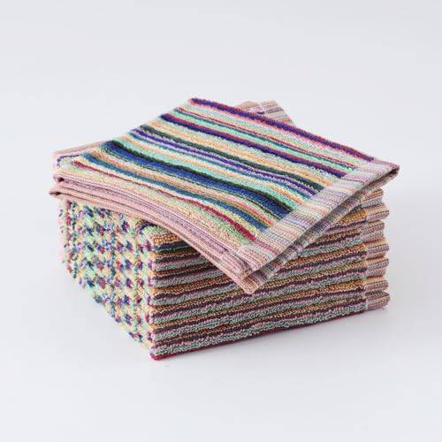 Kitchen Dishcloths for Washing Dishes (Multi-1 / 12x12 inch)