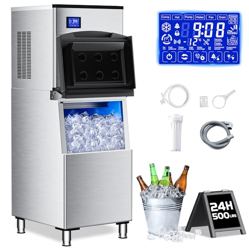 Industrial Ice Maker 500LB (500Lbs/24H / Large ice machine)
