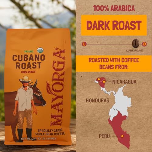 Organic Coffee 12oz Cafe Cubano Roast (12 Ounce (Pack of 1))