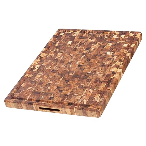 Butcher Block Carving Board (With Juice Groove / Extra Large (24 inch x 18 inch x 1.5 inch))