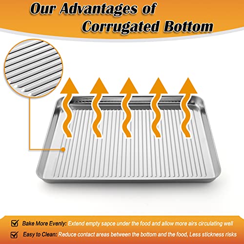 Baking Pan with Wire Rack (16 x 12 x 1 Inch)