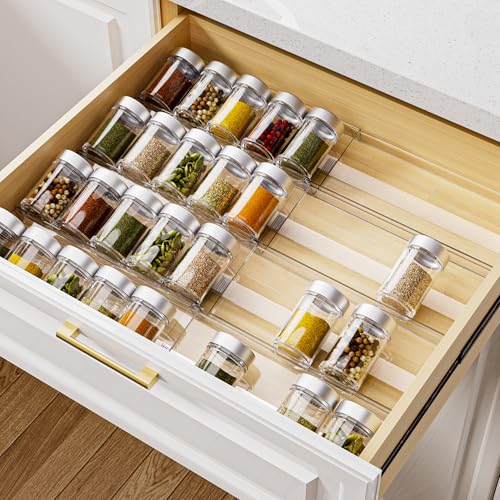 Acrylic Spice Drawer Organizer (8 Pack)