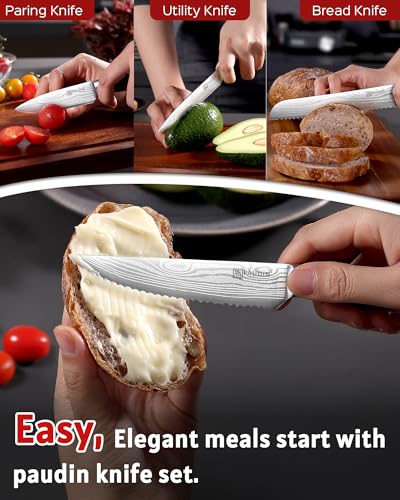 Kitchen Knife Set with Block (14 Piece Knife Set)