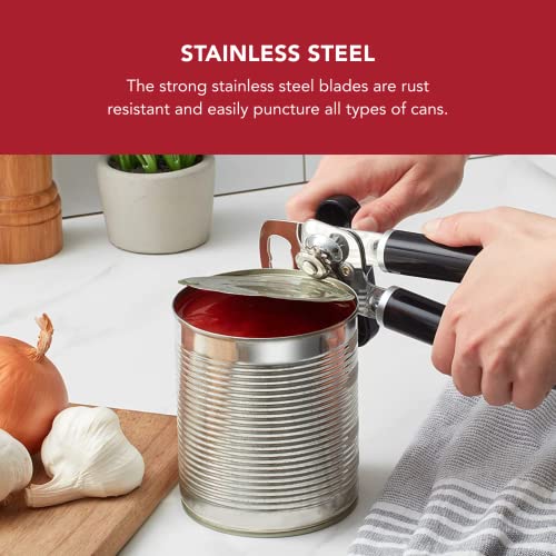 Classic Multifunction Can Opener and Bottle Opener Easy to Use (Black / 8.34-Inch Pack of 12)