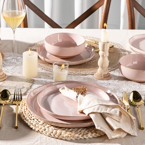 Dinnerware Sets for 4 (Cloud Pink / Service For 4(12Pcs))