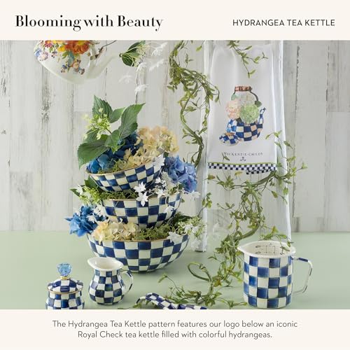 Cotton Dish Towel (Hydrangea Tea Kettle / 1-Pack)
