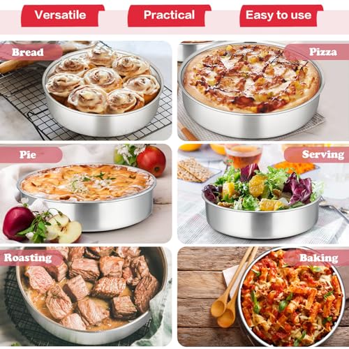 8 Inch Round Cake Pan Set of 3 (3 Count)