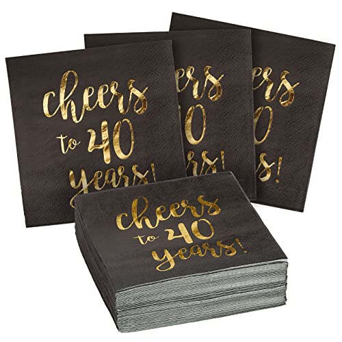 40th Birthday Napkins (50 Pack)